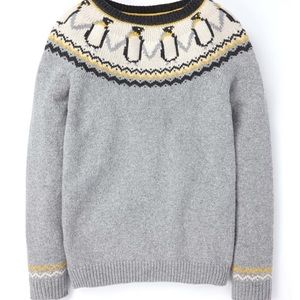 Wool Boden Penguin Sweater